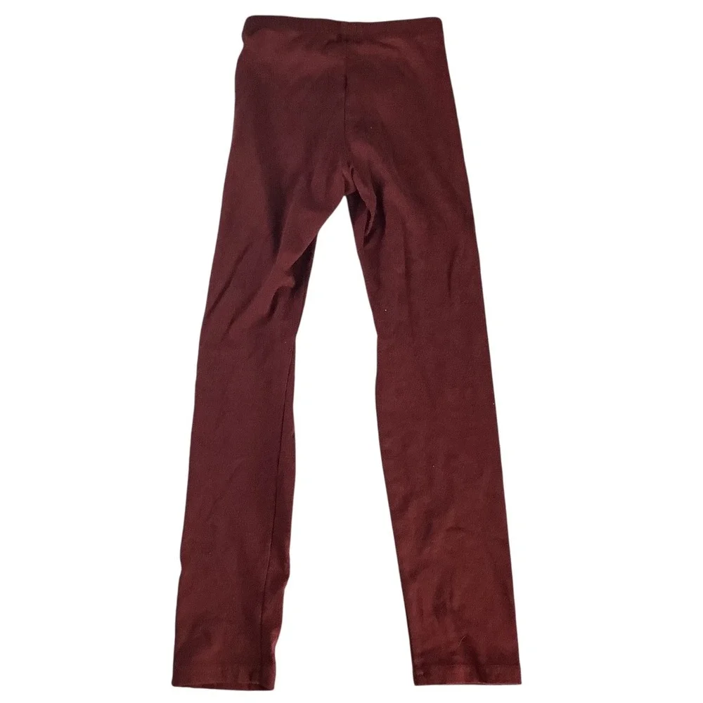 Old Navy Girls Burgundy Velour Leggings Dream Chaser Graphic Size M 8 Activewear